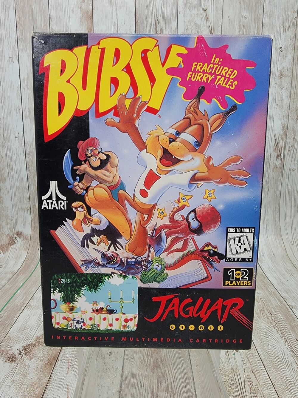 Bubsy in Fractured Furry Tales Atari Jaguar Complete In Box With Manual